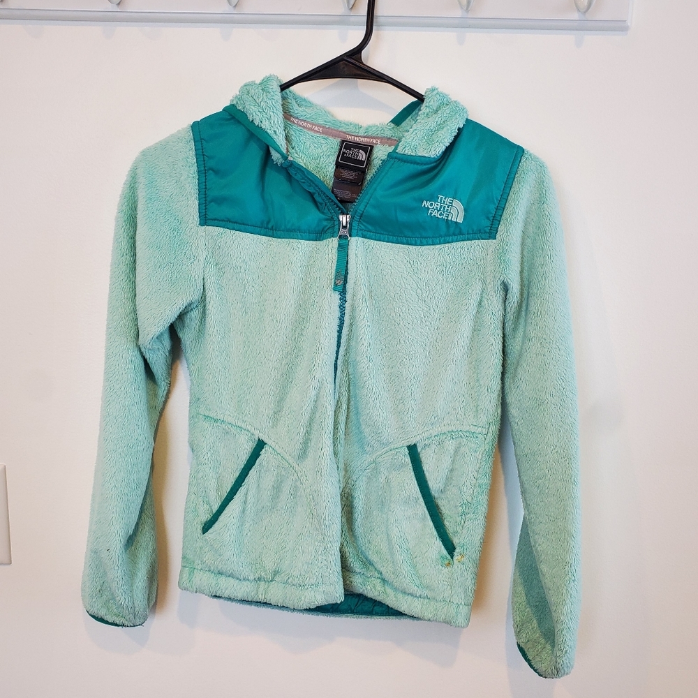 Girls north face zip up hoodie